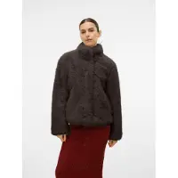 Vero Moda Fellimitatjacke "VMMONROE SHORT JACKET NOOS" Kunstfaser, Fellimitat, mit Seitentaschen