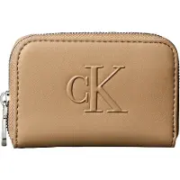 Calvin Klein BOLD CK MEDIUM ZIP AROUND Damen Portemonnaie Beige : Größe - UNICA Größe: UNICA