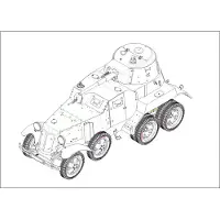 Hobby Boss sowjetischer BA-10 Panzerwagen 1:35, 83840
