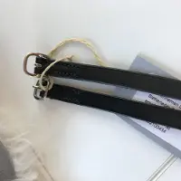 Dobert Sporenriemen Leder schwarz mit silberner Schnalle