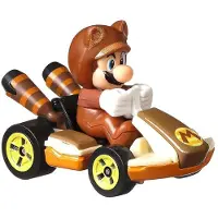 Hot Wheels Nintendo Premium Mario Kart Tanooki Mario Druckguss Standard Kart