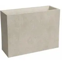 Artevasi Hohe Jardinière - SYDNEY - Kunststoff - Creme - 80 cm - 50 L - Abmessungen: 79,5x295x68 cm