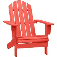 vidaXL Adirondack-Gartenstuhl Massivholz Tanne Rot