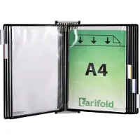 Tarifold Wandhalter 5 Sichttafeln schwarz - 416167