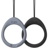 Ringke Fingerring-Gurt, Silikon-Smartphone-Griff, Lanyard-Halter [2er-Pack] mit Anti-Rutsch-Montagefunktion, kompatibel mit Handyh llen, Schl sse
