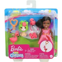 Barbie Mattel GHV69; GJW30 - Chelsea Puppe im Flamingo-Kostüm