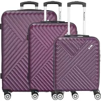 CHECK.IN Kingston - 4-Rollen-Trolley Set 3tlg. (lila)