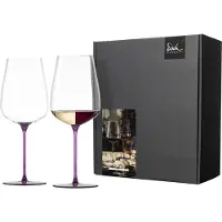 Eisch Weinglas "INSPIRE SENSISPLUS, Made in Germany", (Set, 2 tlg., 2 Gläser im Geschenkkarton), Veredelung der farbigen Stiele in Handarbeit, 2-teilig