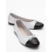 Forever & Always Rayne Cap Zehenpartie Leder Ballerinas Damen