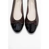 Forever & Always Rayne Cap Zehenpartie Leder Ballerinas Damen