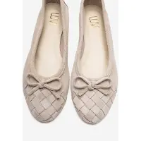 Forever & Always Nopos Leder Cap-Toe Ballerina