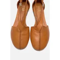 Forever & Always Fable Leder Ballerina mit Seitlichem Ausschnitt