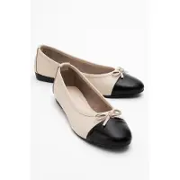 Forever & Always Rayne Cap Zehenpartie Leder Ballerinas Damen