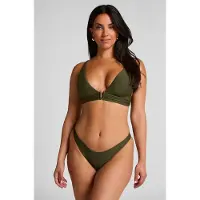 Hunkemoller Bikini Slip mit hohem Beinausschnitt Luna Grün
