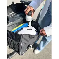 Markenlos Fahrradtasche Amsterdam 30L, wasserabweisend und verstärkt – schwarz