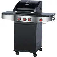 El Fuego Gasgrill "Houston" mit 3 Brenner je 3,0 kW +1 Seiten Brenner 2,5 kW