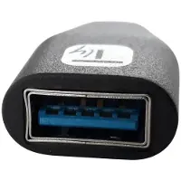 Techly IADAP-USB30-CMAFTY, USB A, USB C, Schwarz