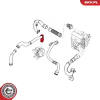 ESEN SKV 24SKV872 Turbo Ladeluftschlauch für RENAULT MEGANE III Grandtour (KZ0/1) Scénic III (JZ0/1) GRAND SCÉNIC III (JZ0/1) Megane III Schrägheck