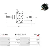 AS-PL AR5041S Läufer Generator