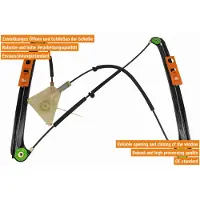 VAICO V10-6387 Elektrischer Fensterheber Vorne Rechts für AUDI A3 Sportback (8PA) A3 Schrägheck (8P1)