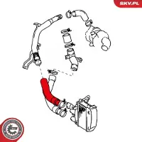 ESEN SKV 24SKV988 Turbo Ladeluftschlauch für TOYOTA AVENSIS Kombi (T25) COROLLA Verso (ZER, ZZE12, R1) COROLLA (ZZE12, NDE12, ZDE12) AVENSIS (T25)