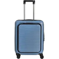 Mandarina Duck Tank Case - 4-Rollen-Trolley mit Vortasche 55 cm (china blue)
