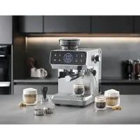 Caso EspressoGourmet & Grind Siebträgermaschine Edelstahl mit Mahlwerk, 20 Bar U