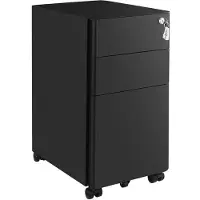 Helloshop26 Mobiler Büroschrank mit Rollen und Schloss für Dokumente und Akten