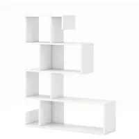 Helloshop26 Regal in S-Form, offen 80 x 22 x 100 cm mit funktionalem Stauraum
