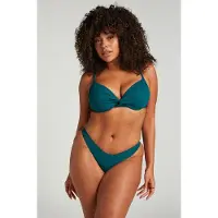 Hunkemoller Bikini Slip mit hohem Beinausschnitt Eclipse Grün