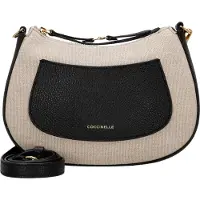 Coccinelle C-Easy Canvas - Umhängetasche 22 cm (natural/noir)