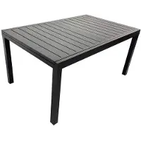 Kondela Gartenausziehtisch Riko 160/240 - schwarz