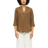 s.Oliver Shirtbluse krempelbar, kühlender Leinenmix