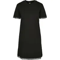 Urban Classics A-Linien-Kleid "Damen Ladies Boxy Lace Hem Tee Dress" 1 Stk. tlg.