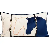 Kare design Dekokissen "Horsefaces, Kissenhülle mit Füllung, 30x50 cm" stützt Kopf und Nacken angenehm und sorgt für erholsamen Schlaf