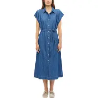 s.Oliver Jeanskleid Ohne Taschen mit Textil Gürtel