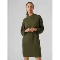 Vero Moda Strickkleid "VMNANCY LS FUNNELNECK DRESS GA NOOS" Viskosemischung, loose fit