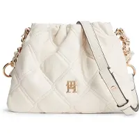 Tommy Hilfiger Umhängetasche "TH FEMININE MINI CROSSOVER" Damen Schultertasche, Handtasche mit goldfarbener Zierkette