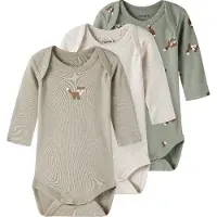 Name it Langarmbody "NBMBODY 3P LS FOX NOOS" Packung, 3 tlg.