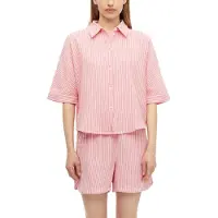 s.Oliver Hemdbluse Gestreifte Sommerbluse - 3/4-Arm