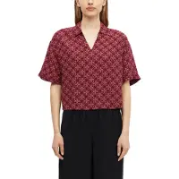 s.Oliver Druckbluse Sommerbluse mit Allover-Print