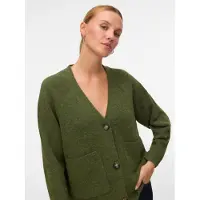 Vero Moda Strickjacke "VMBOOM LS V-NECK BUTTON CARDIGAN GA NOOS" Materialmix, loose fit