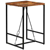 Helloshop26 Hochstuhl Stehtisch Bar Bistro aus massivem recyceltem Holz 106 cm 0902096