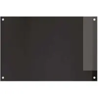 vidaXL Küchenrückwand 2 pcs Schwarz 90 x 60 cm Gehärtetes Glas