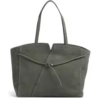 BOSS REVERS Tote Bag aus Veloursleder mit geflochtenem Gurt Grösse ONESI