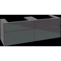 Villeroy & Boch V&B Waschtischunterschrank Collaro 160x54,8x50cm, f 2 WT, glossy grey