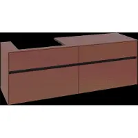 Villeroy & Boch V&B Waschtischunterschrank Collaro 160x54,8x50cm, WT links, wine red