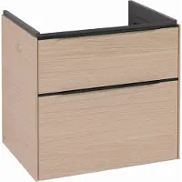 Villeroy & Boch Subway 3.0 Waschbeckenunterschrank, LED-Beleuchtung, 2 Auszüge, 622x576x478mm, C576L1VJ
