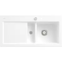 Villeroy & Boch Keramikspüle 671202RW, Subway 60 Einbauspüle - inkl.