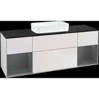 Villeroy & Boch V&B Waschtischunterschrank FINION 1600x603x501mm m Apl. Gl bl ma Regalelem